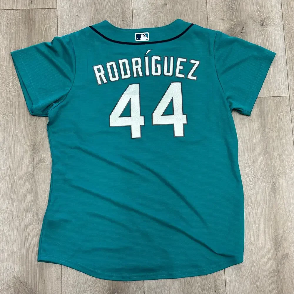 Nike Women's Seattle Mariners aqua teal alternate jersey sz Large L B30